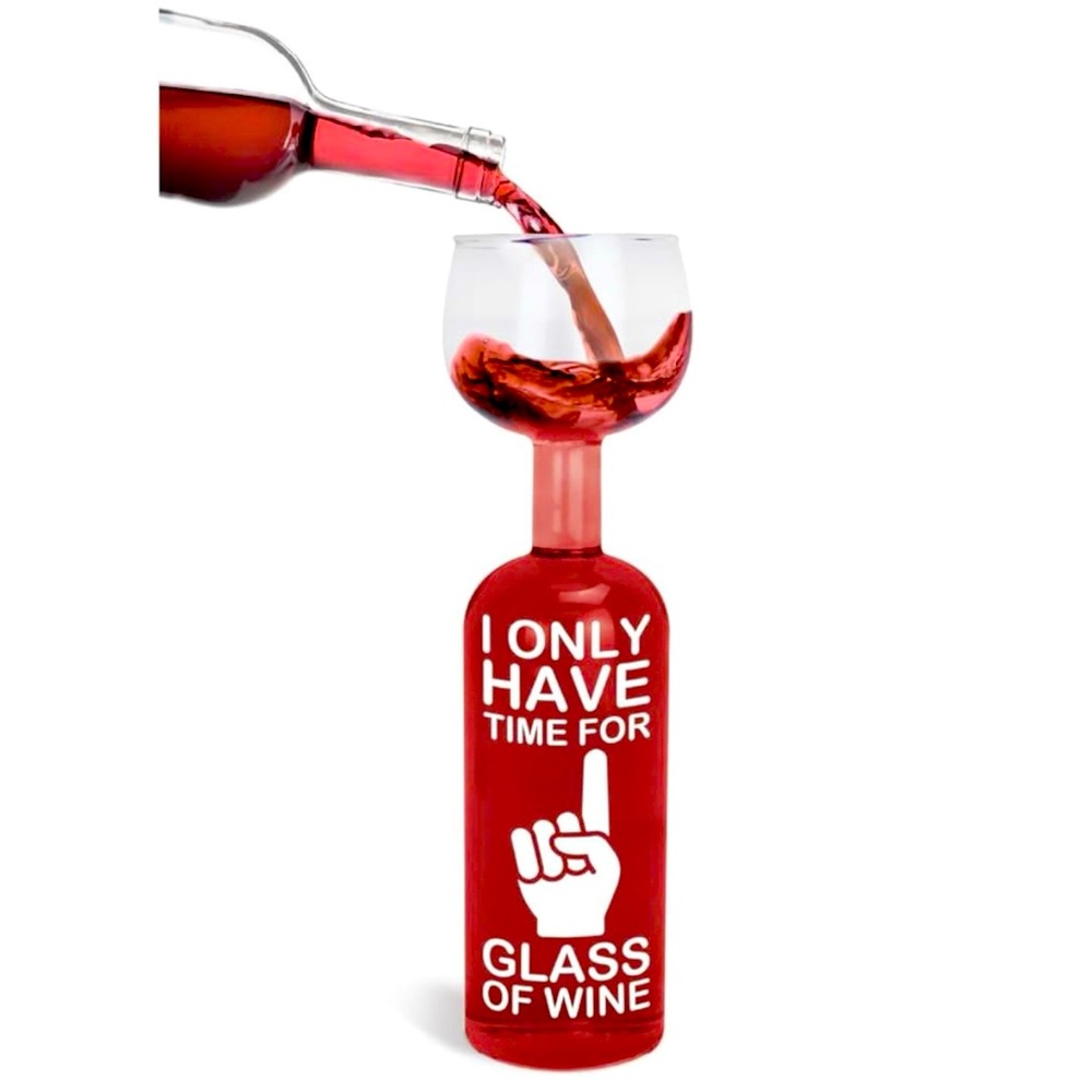 Bigmouth Inc. “The Original Wine Bottle Glass” NEW NIB